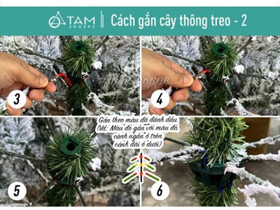 Cây thông Noel phủ tuyết A4 [Cao 1m5-4m5] X-TREE-LP-A4